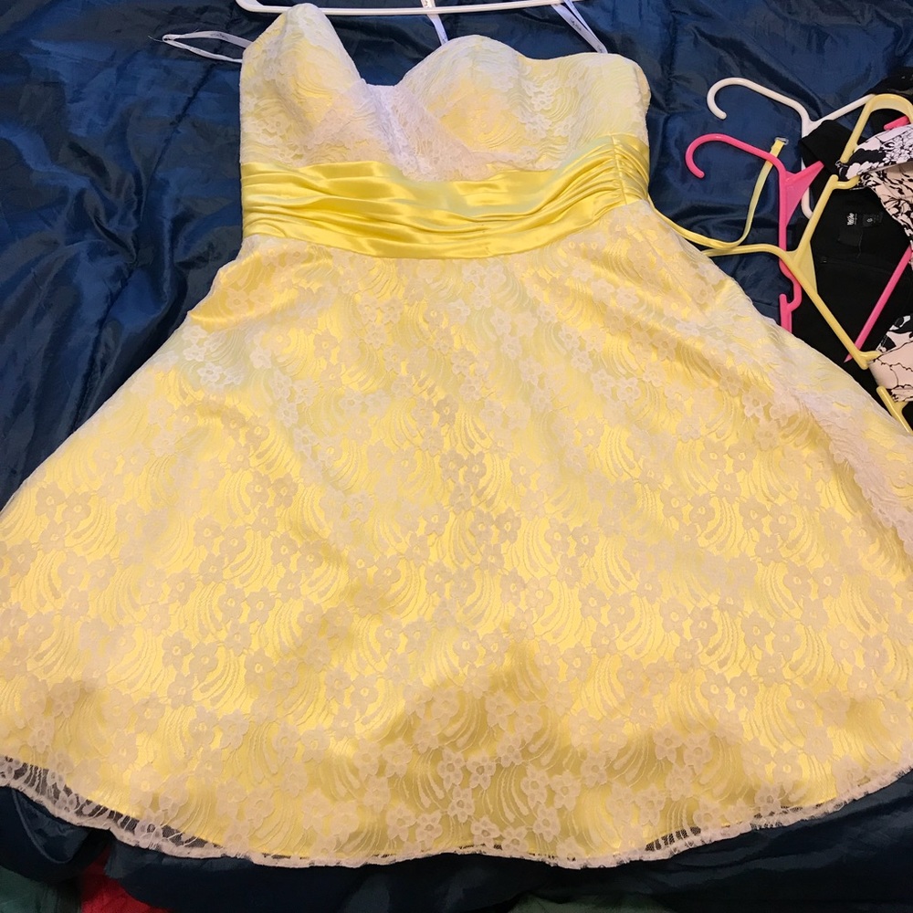 Yellow formal dress